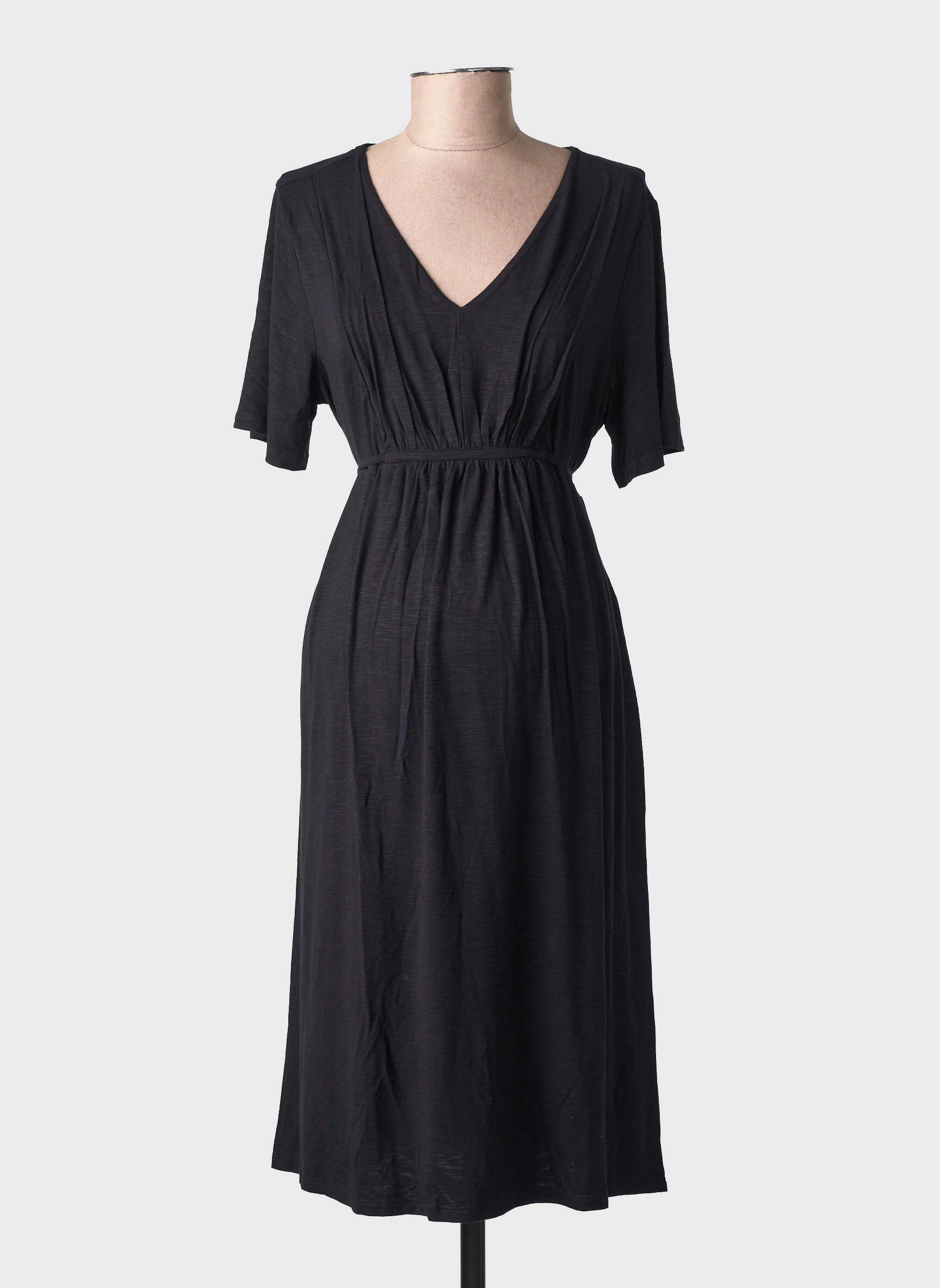 Robe mi-longue noir NOPPIES femme