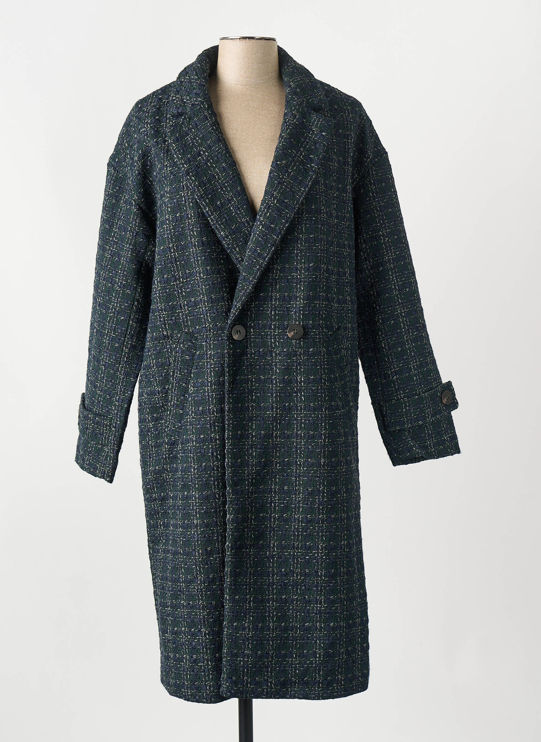 Manteau long vert VILA femme