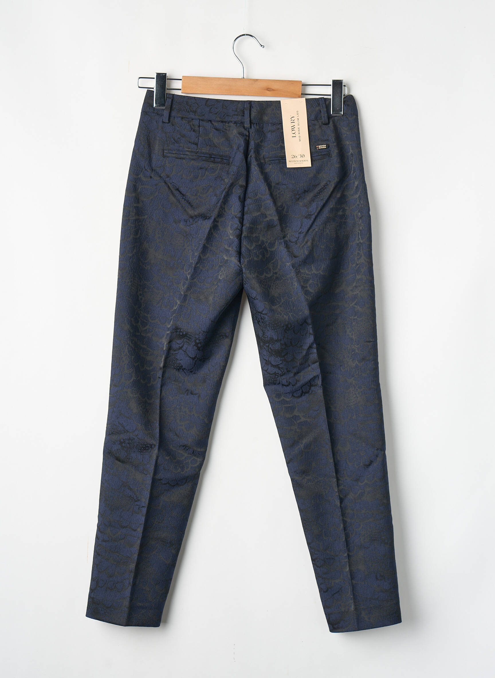 Pantalon slim noir SCOTCH & SODA femme