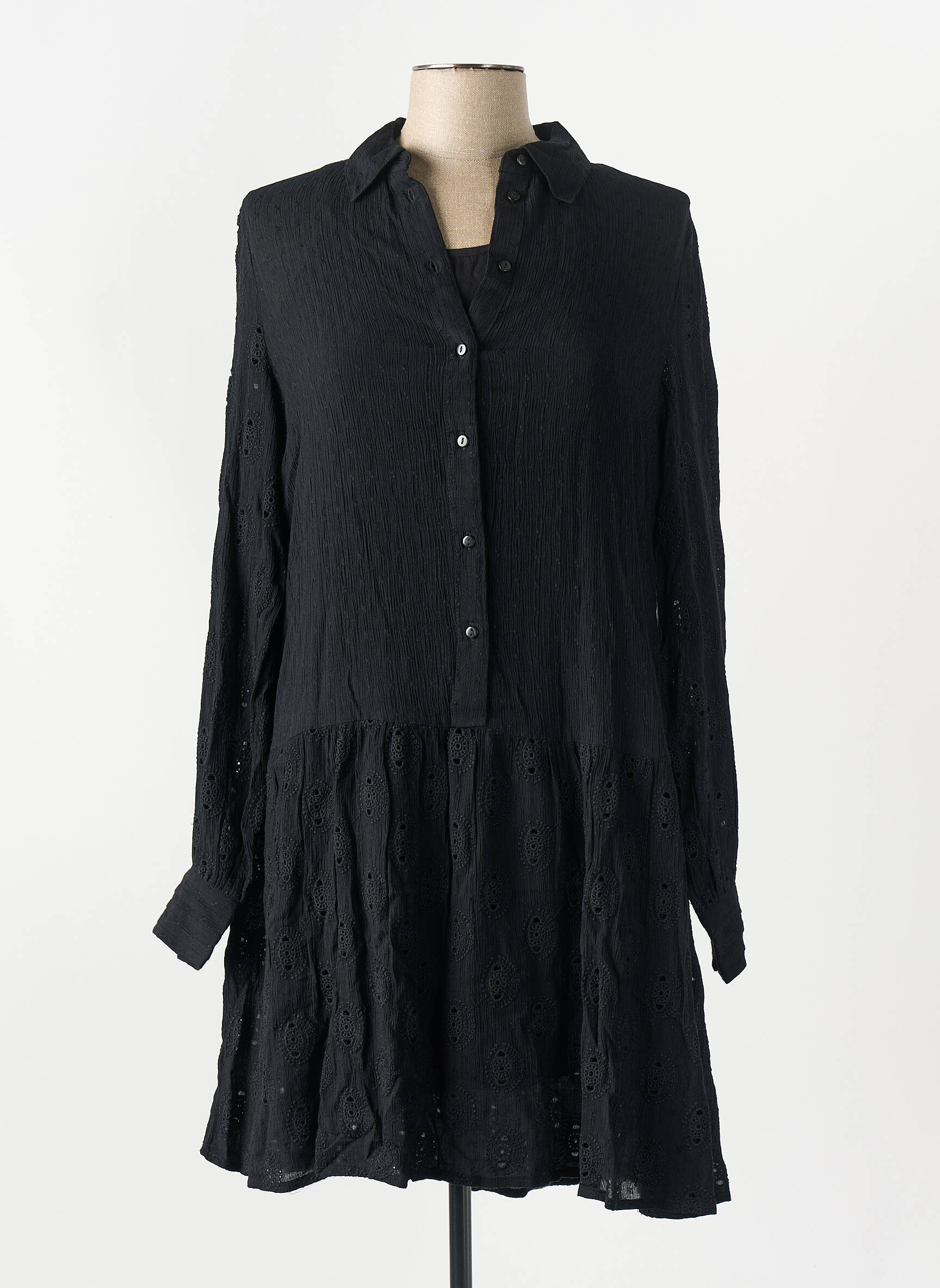 Robe mi-longue noir VILA femme