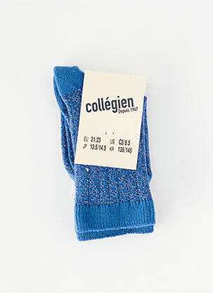 Chaussettes bleu COLLEGIEN fille