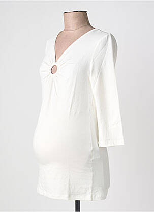 Top blanc MAMA LICIOUS femme