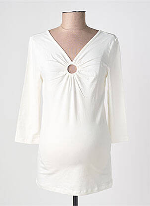Top blanc MAMA LICIOUS femme