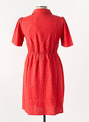 Robe courte rouge PIECES femme