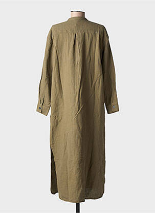 Robe mi-longue kaki BONTON femme