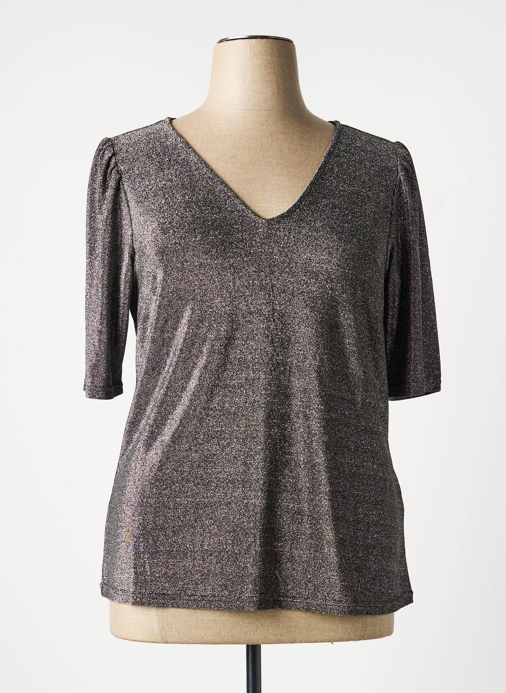 Top argent EVOKED VILA femme