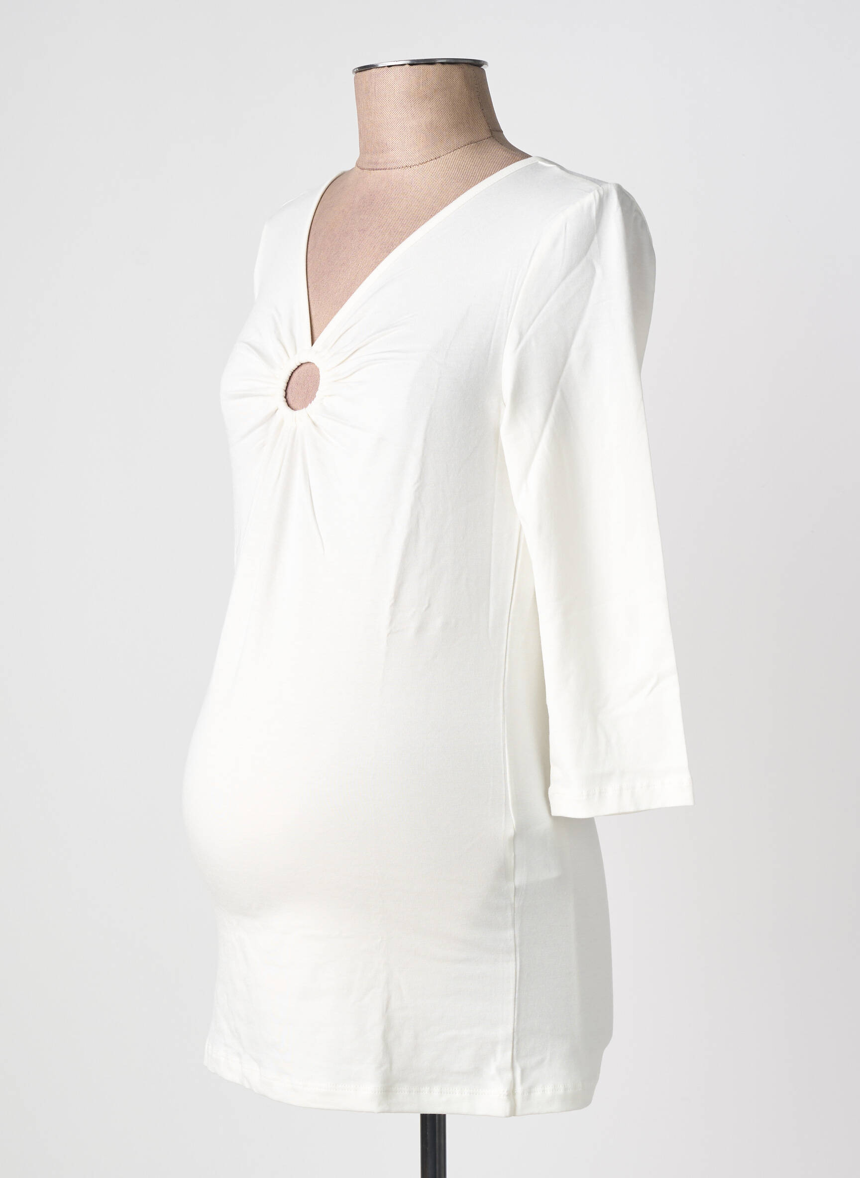 Top blanc MAMA LICIOUS femme