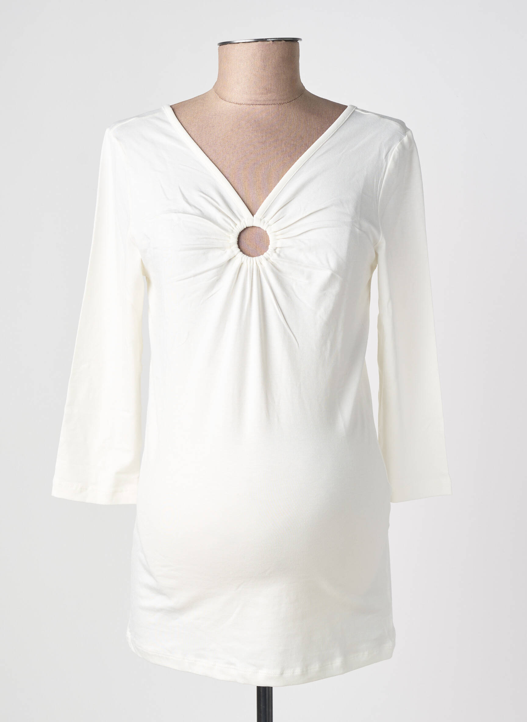 Top blanc MAMA LICIOUS femme