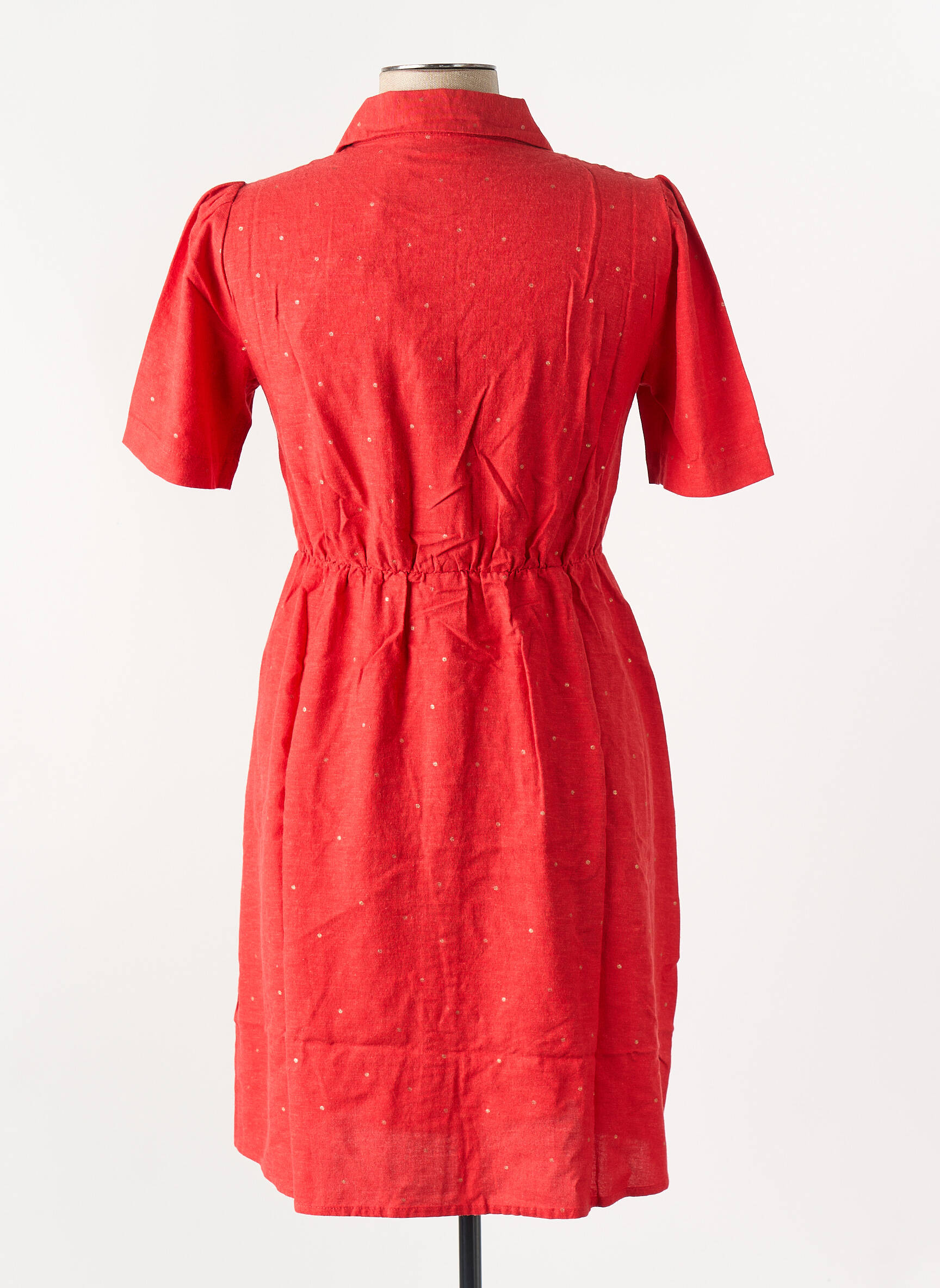 Robe courte rouge PIECES femme