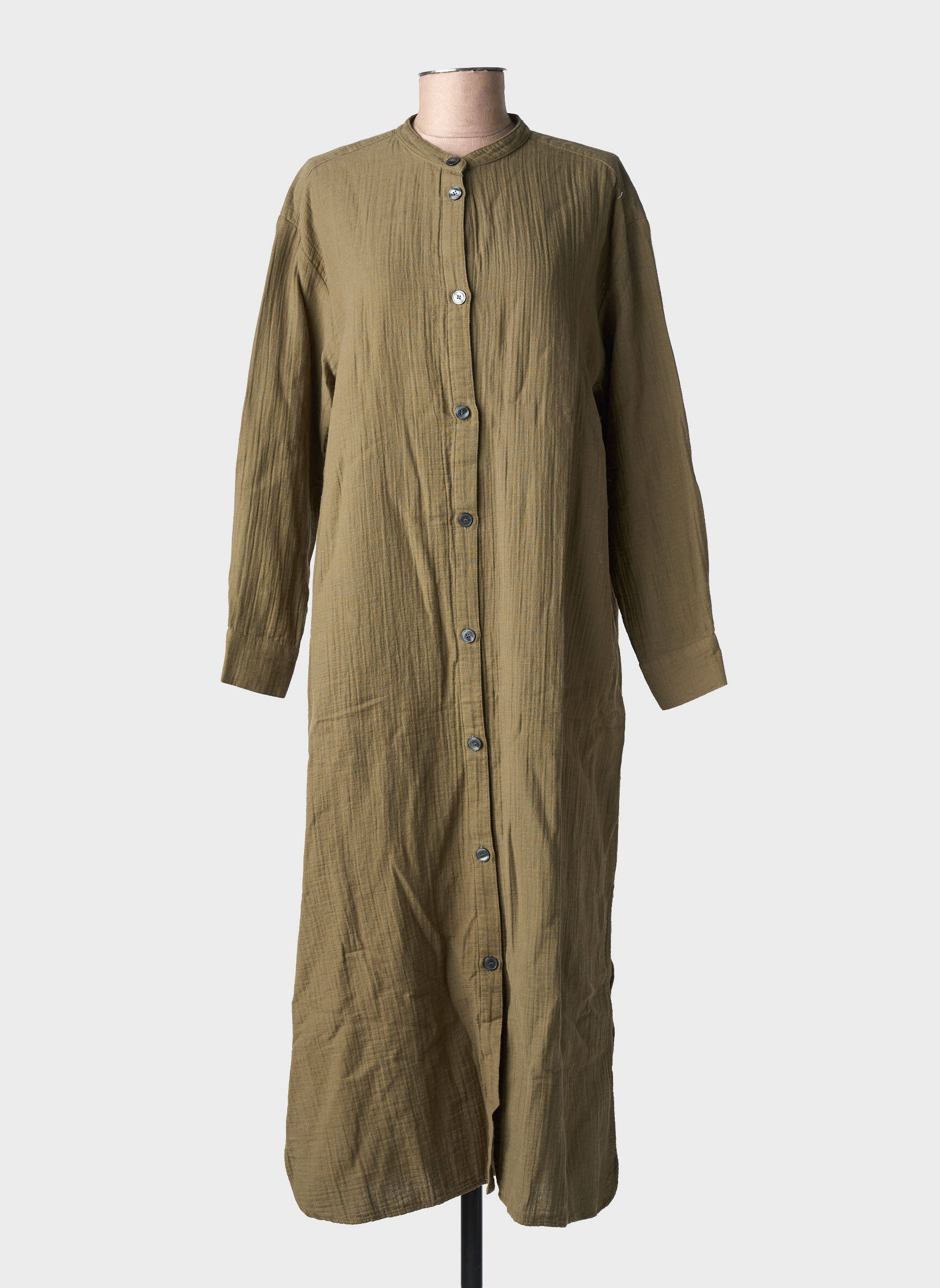 Robe mi-longue kaki BONTON femme