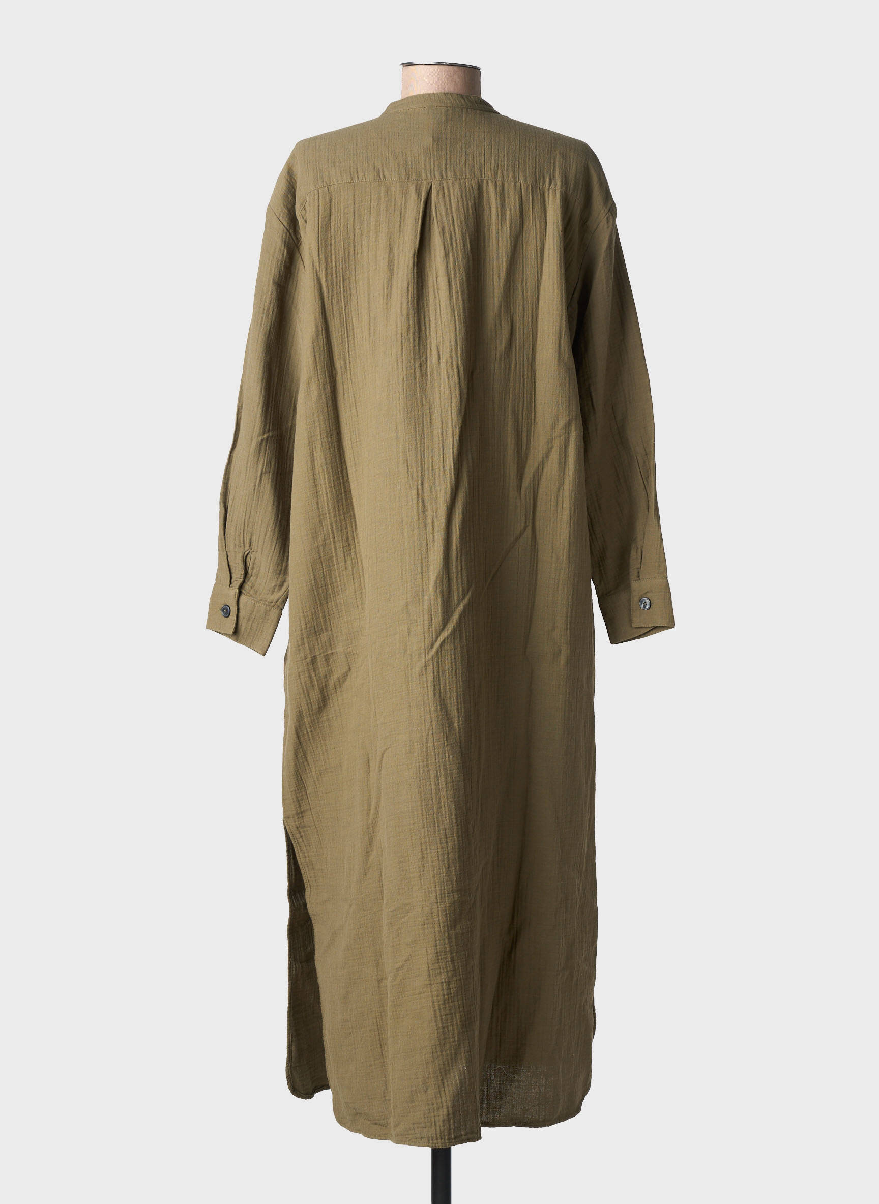 Robe mi-longue kaki BONTON femme