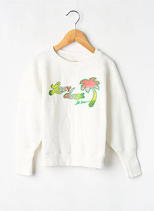 Sweat-shirt blanc BELLEROSE fille