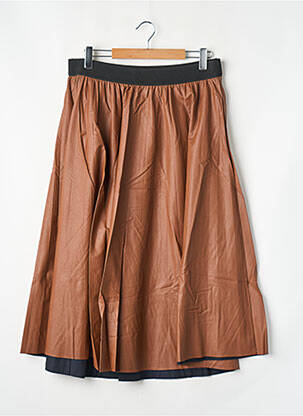 Jupe mi-longue marron MAT FASHION femme