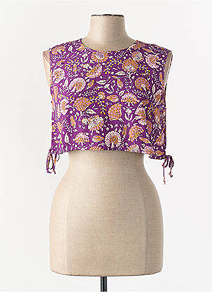 Top violet ANTIK BATIK femme
