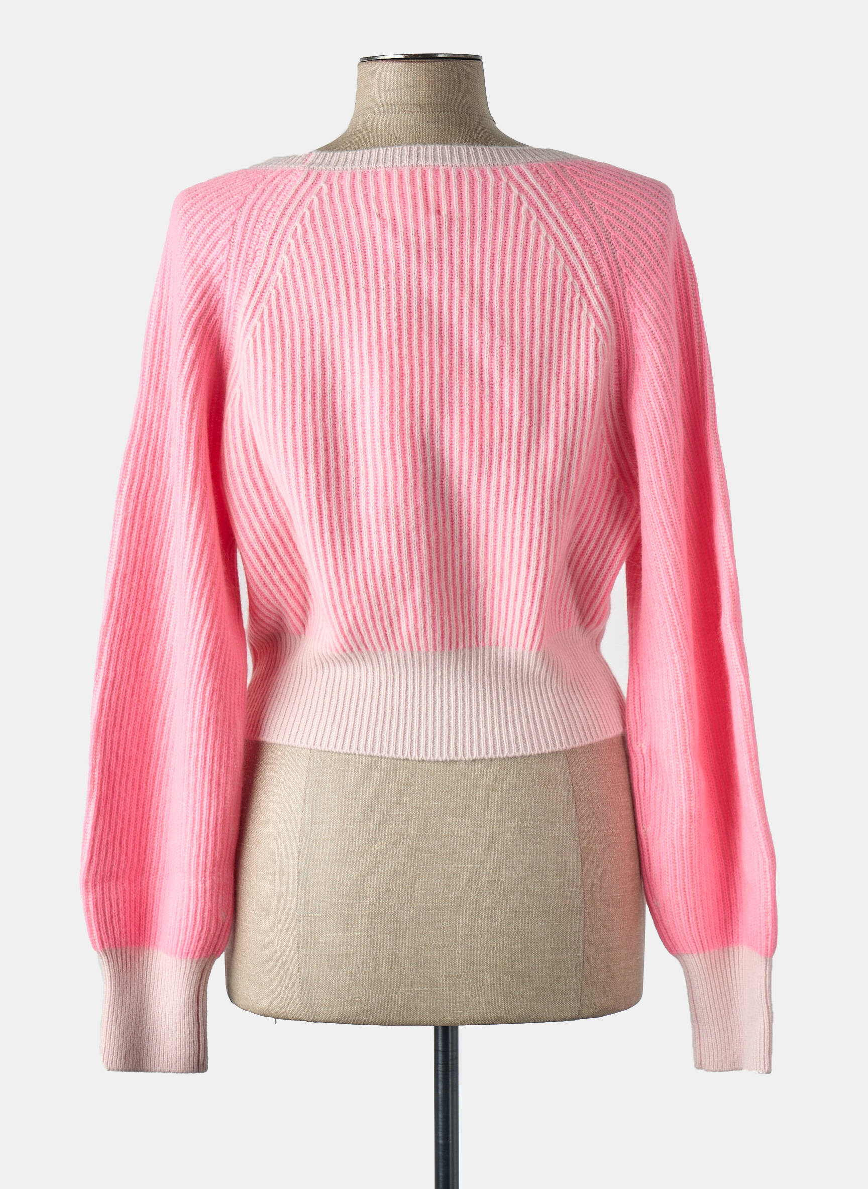Gilet manches longues rose CRUSH femme