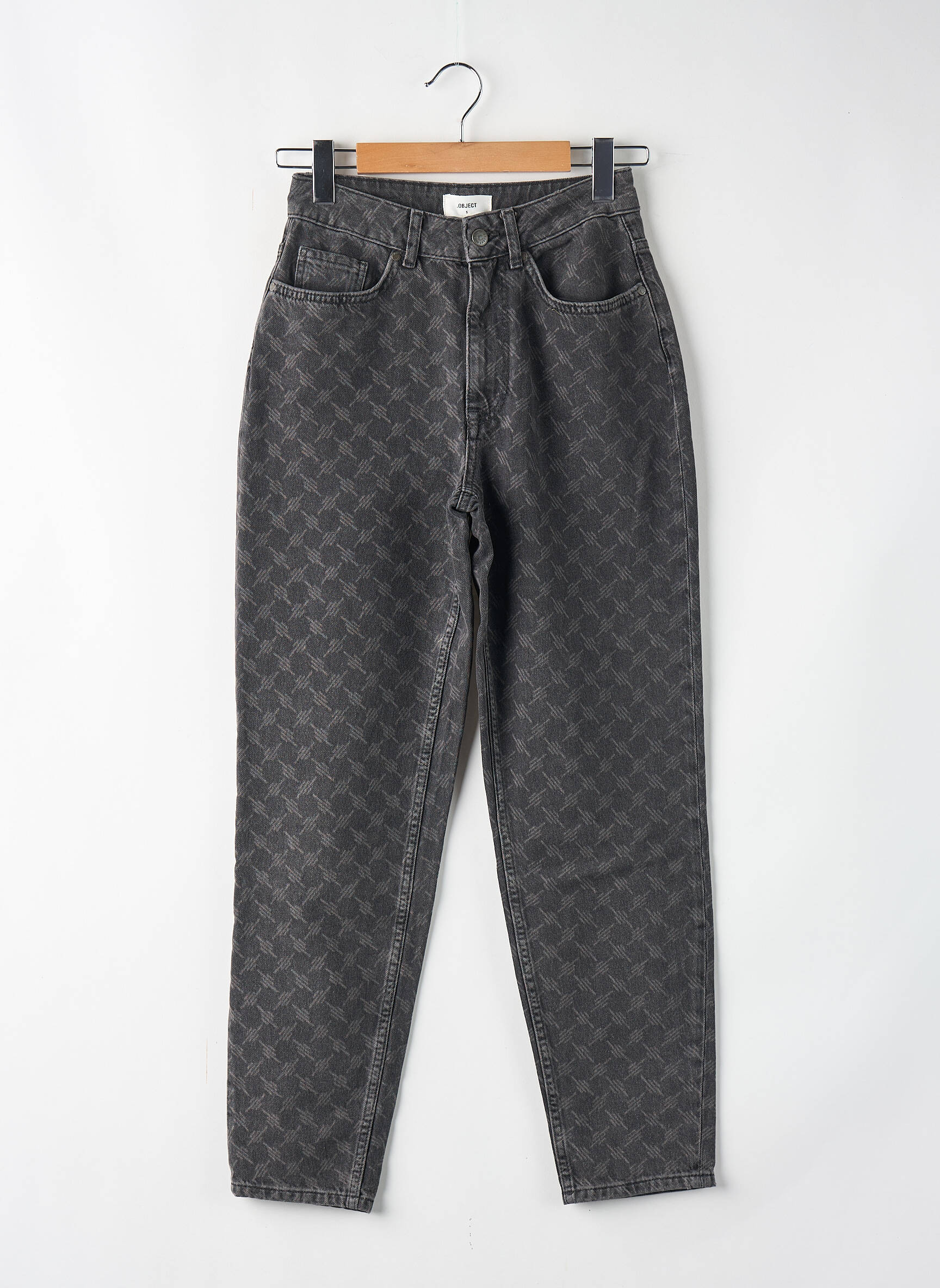 Jeans coupe droite noir OBJECT femme