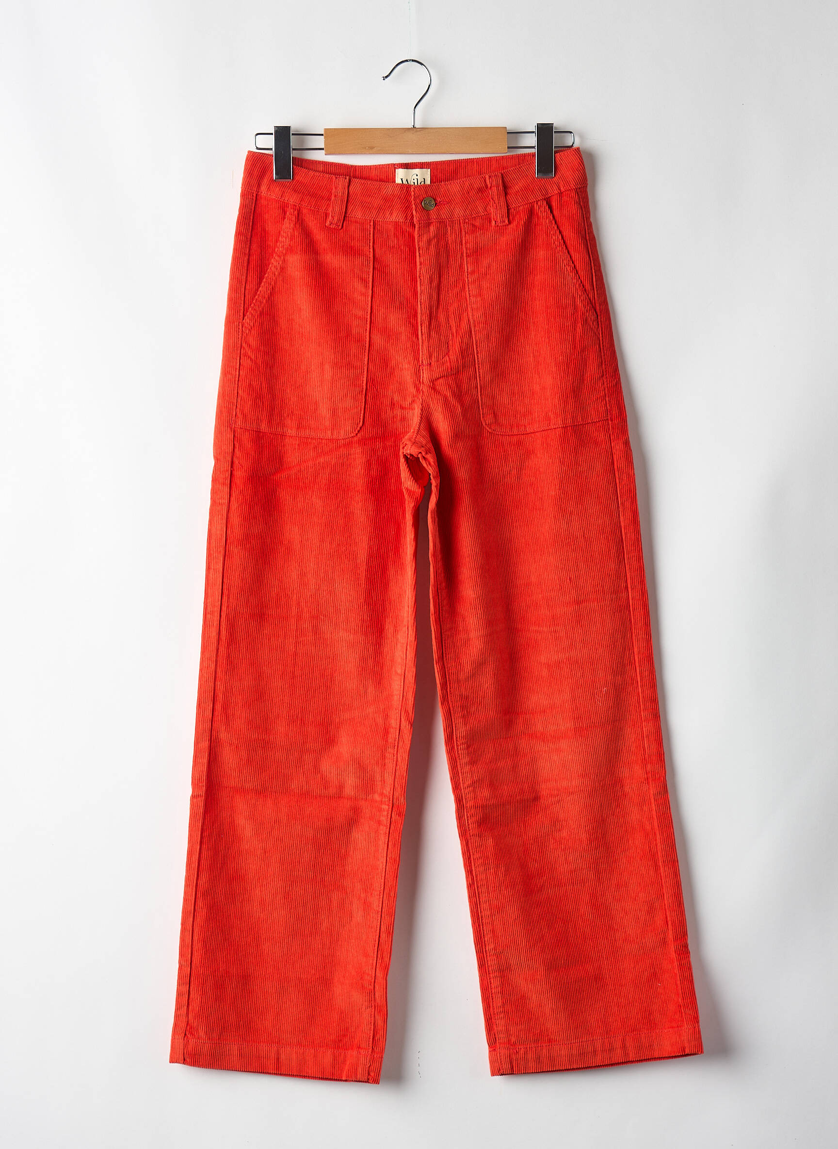 Pantalon droit rouge WILD femme
