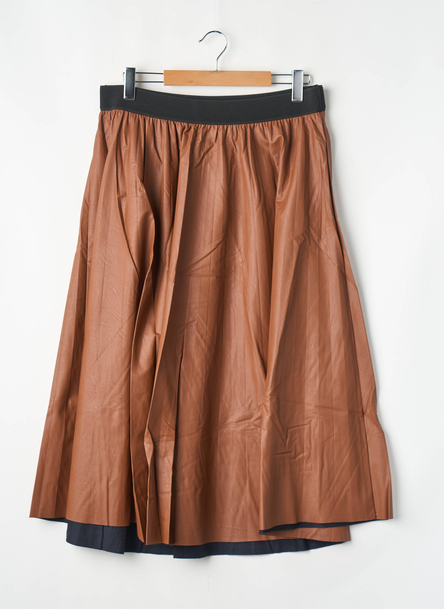 Jupe mi-longue marron MAT FASHION femme