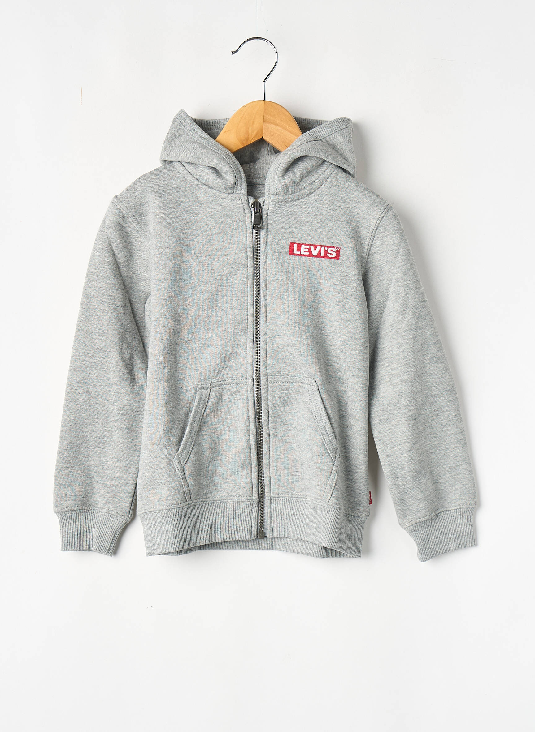 Sweat-shirt à capuche gris LEVI'S garçon