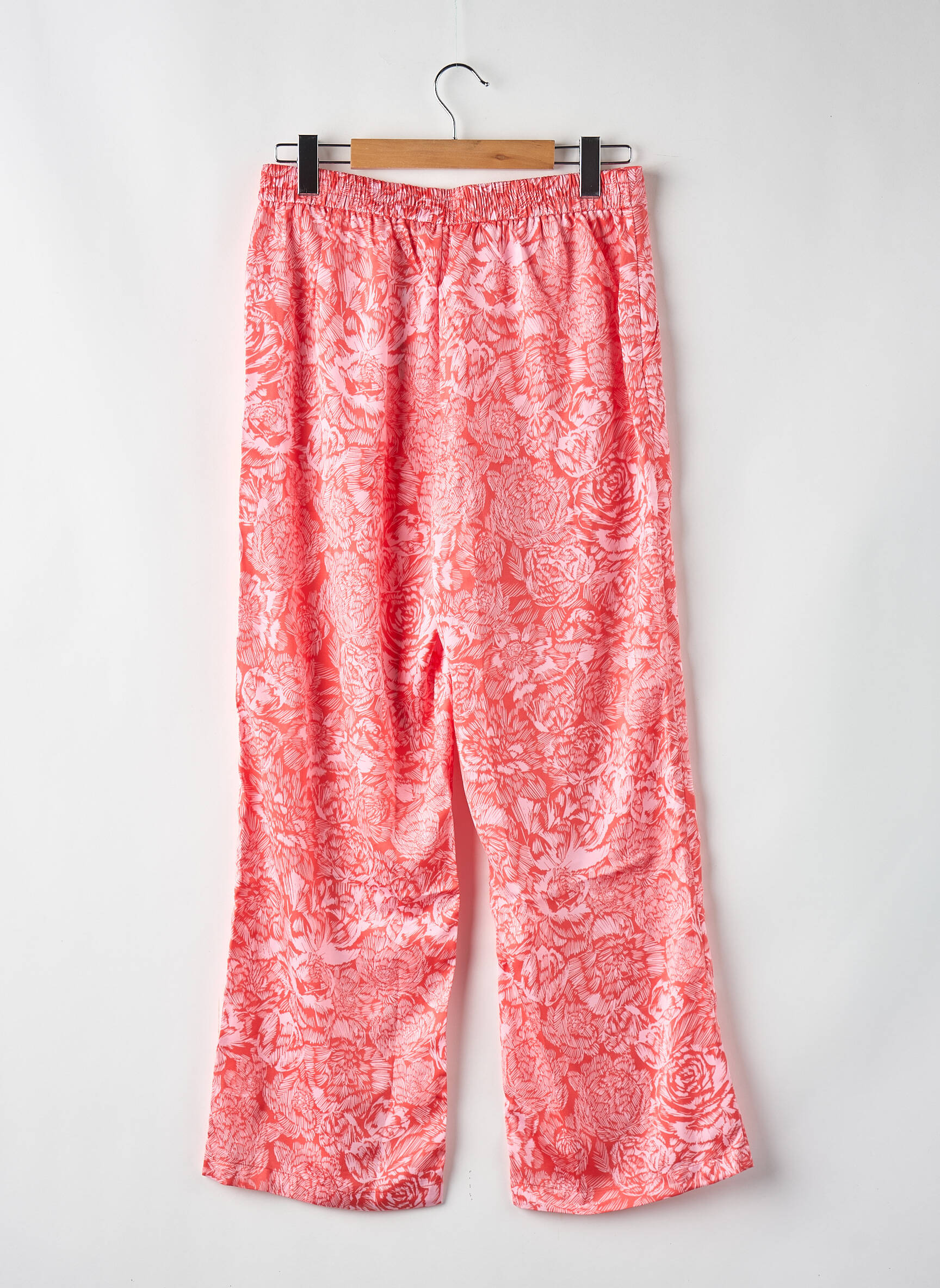 Pantalon large rose MSCH COPENHAGEN femme