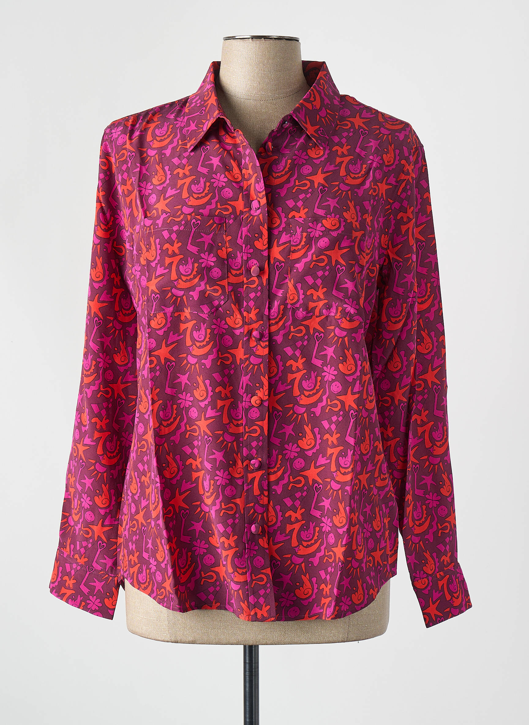 Chemisier rose SOI PARIS femme