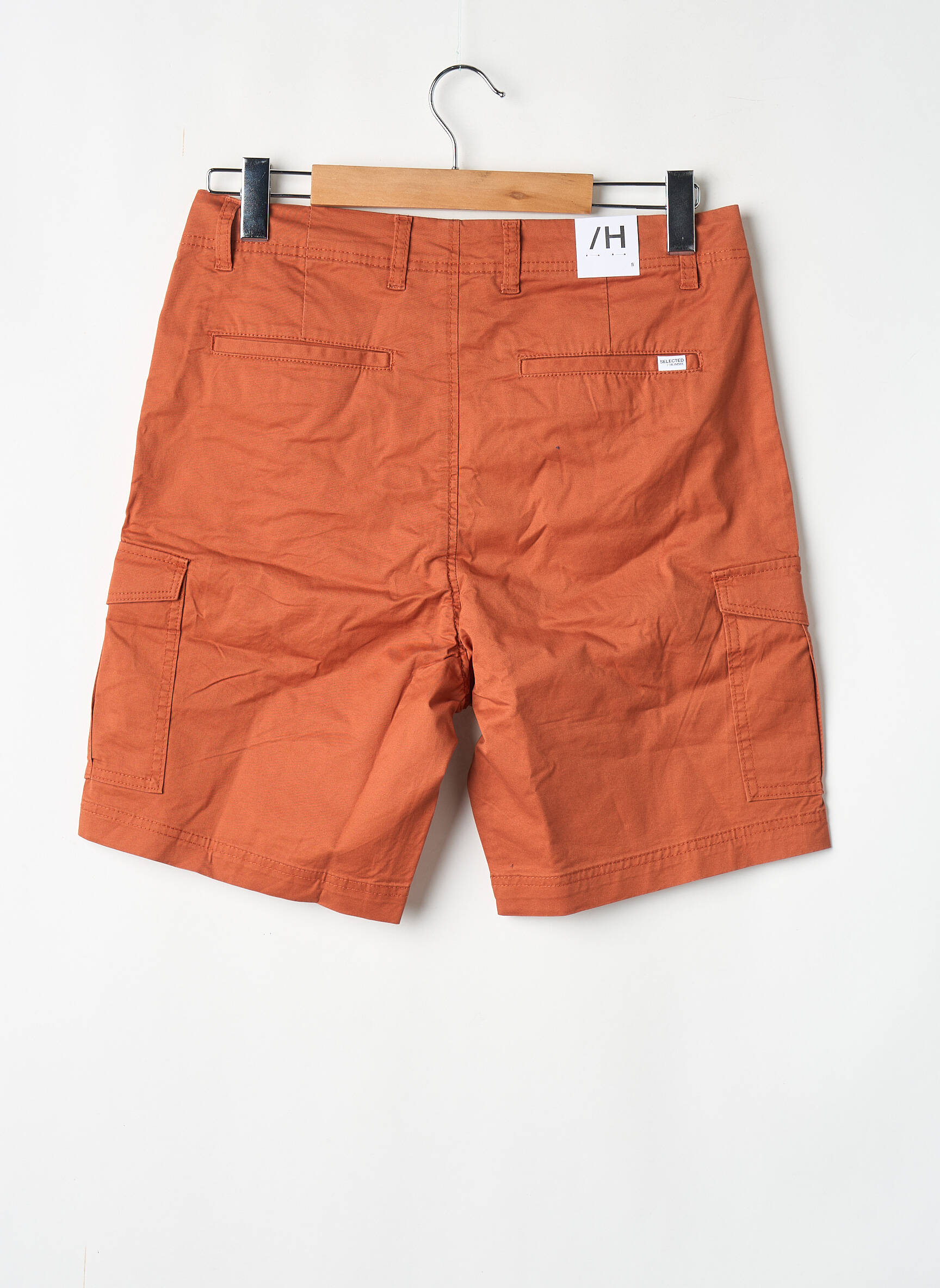Bermuda orange SELECTED homme