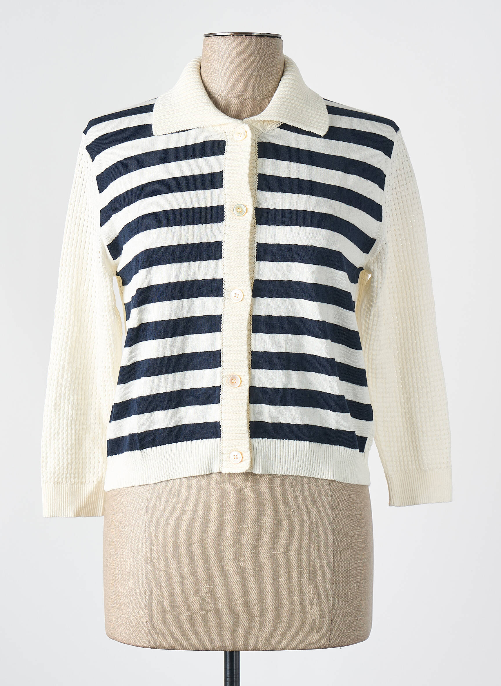 Gilet manches longues blanc PAUL SMITH femme