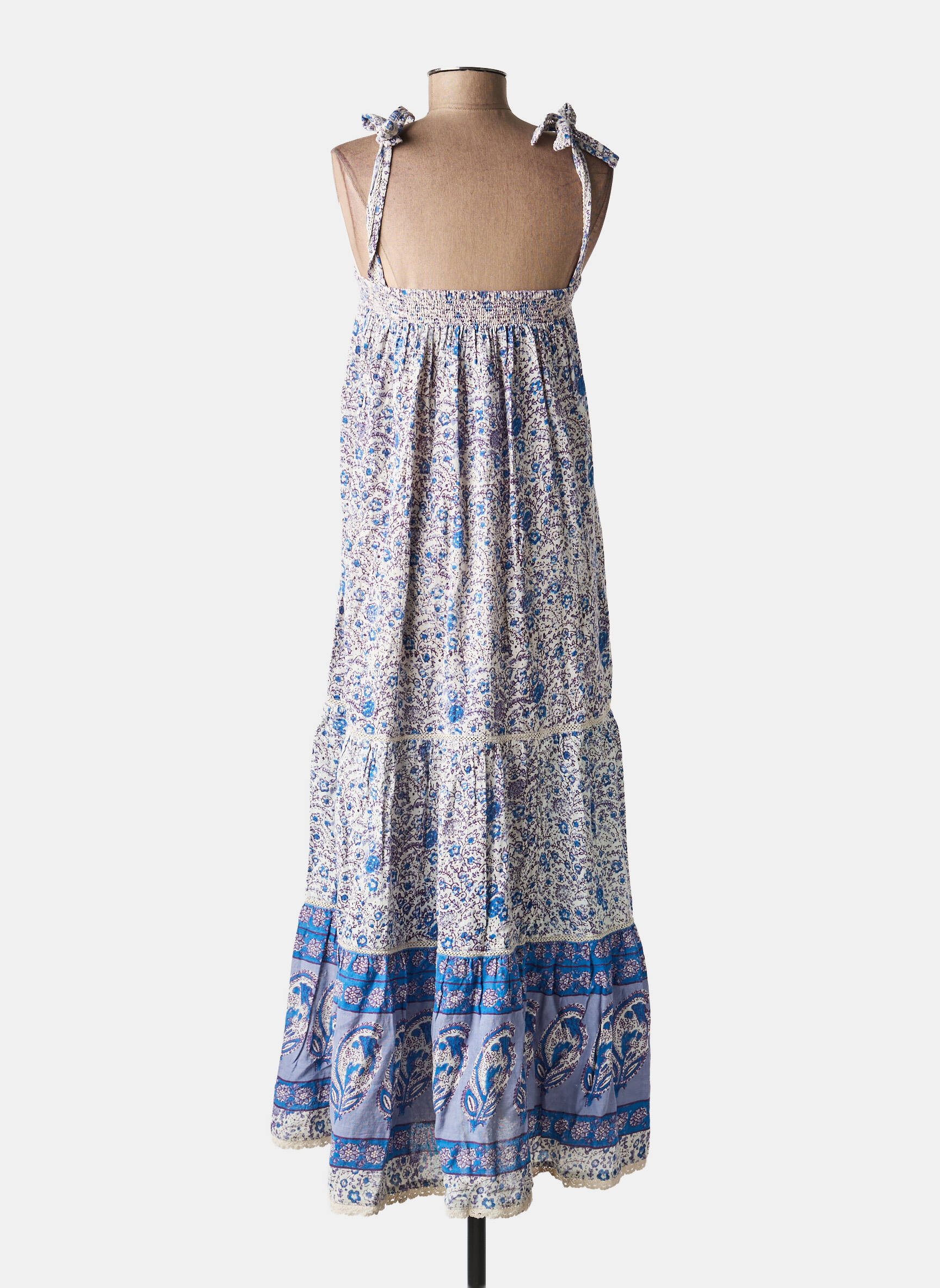 Robe longue bleu M.A.B.E femme