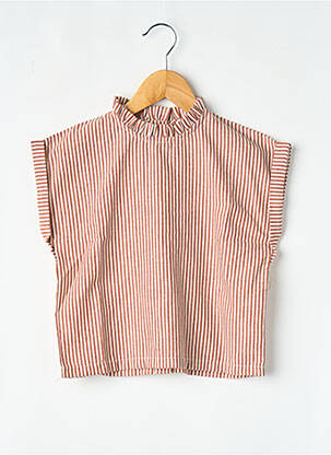 Top marron APACHES fille