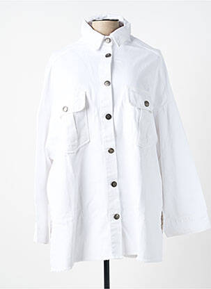 Veste en jean blanc MAT FASHION femme