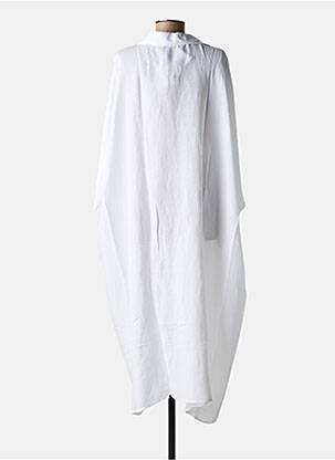 Robe mi-longue col v blanc MAT FASHION femme