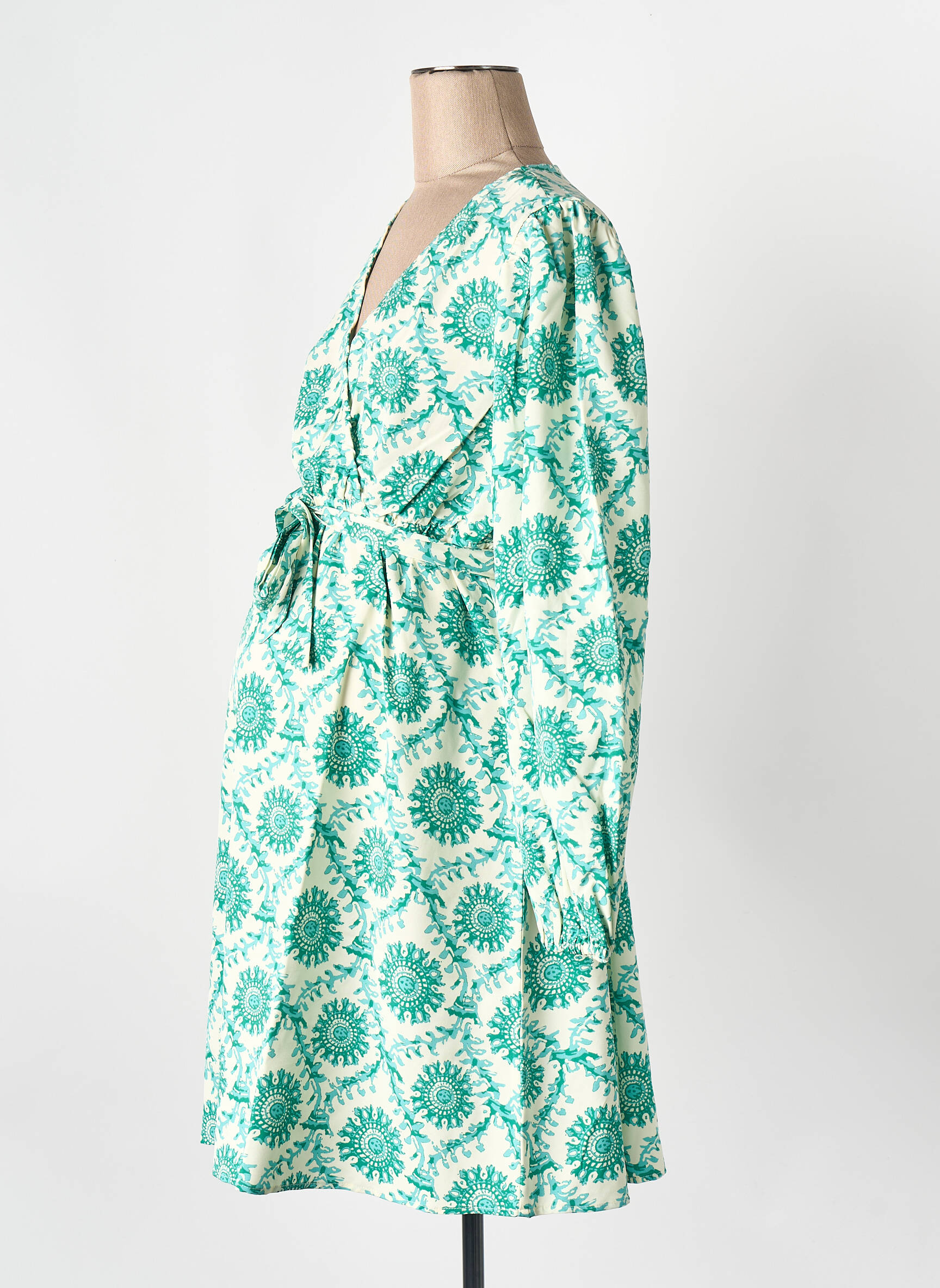 Robe courte vert MAMA LICIOUS femme
