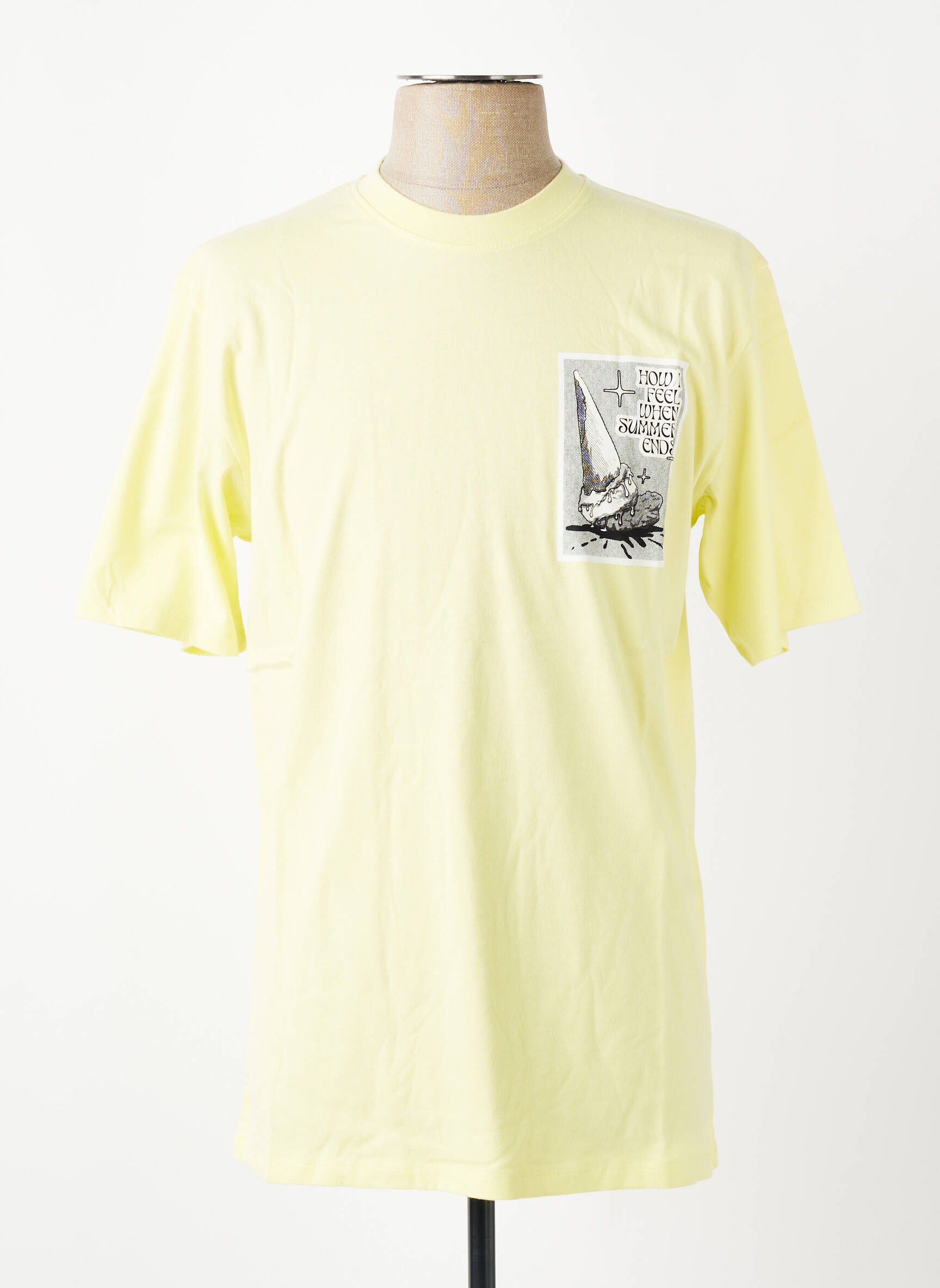 T-shirt jaune EDWIN homme
