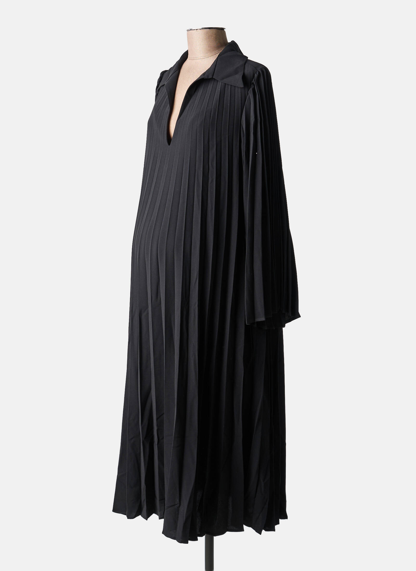 Robe mi-longue noir MAT FASHION femme