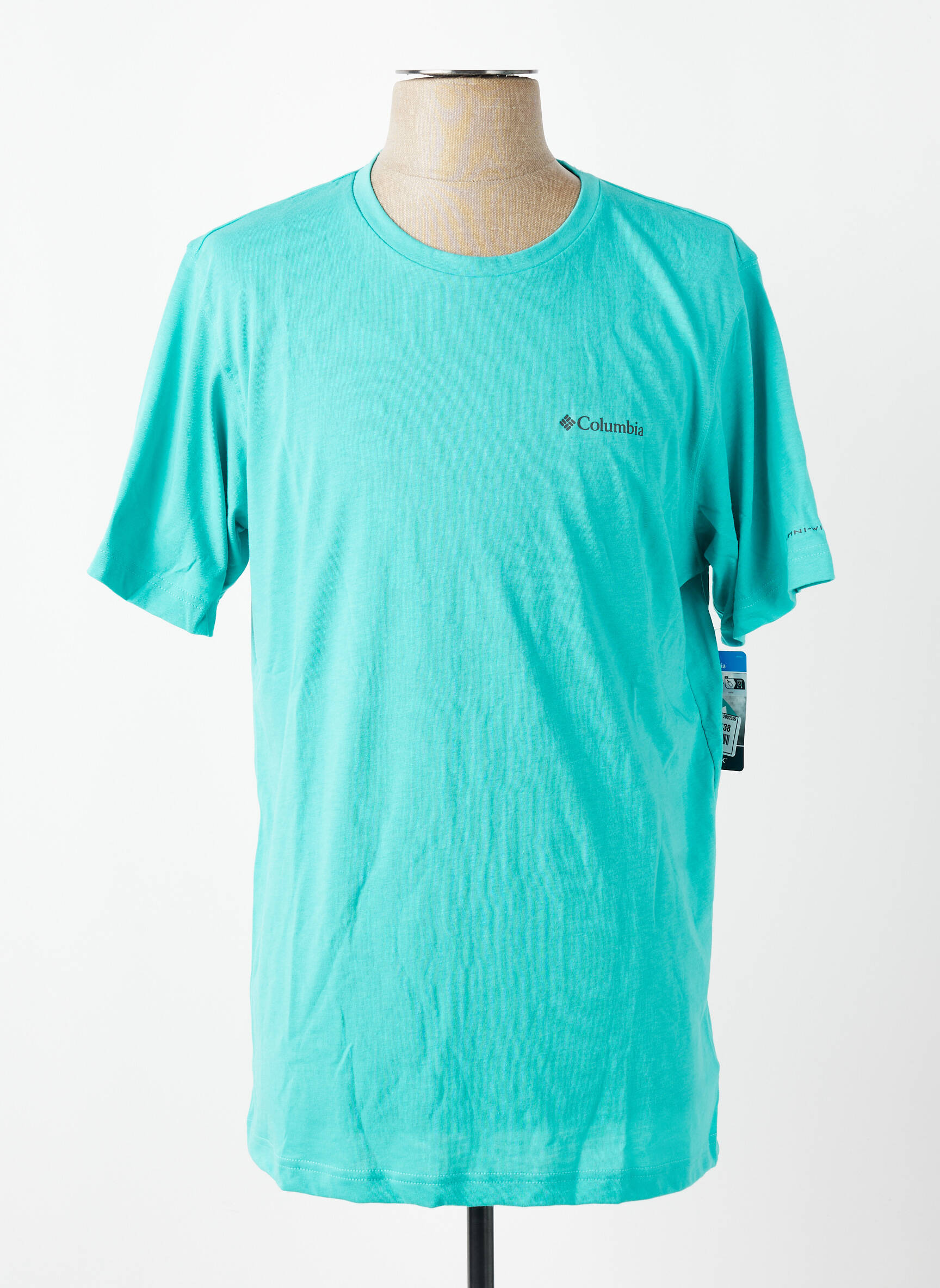 T-shirt bleu COLUMBIA homme