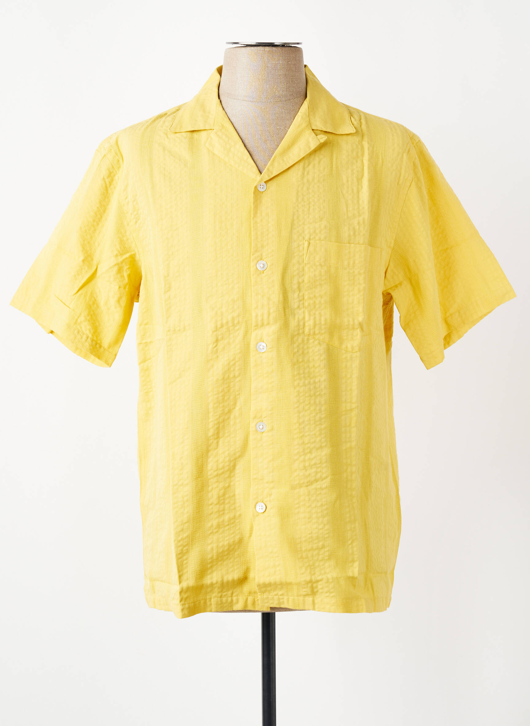 Chemise manches courtes blanc PORTUGUESE FLANNEL homme