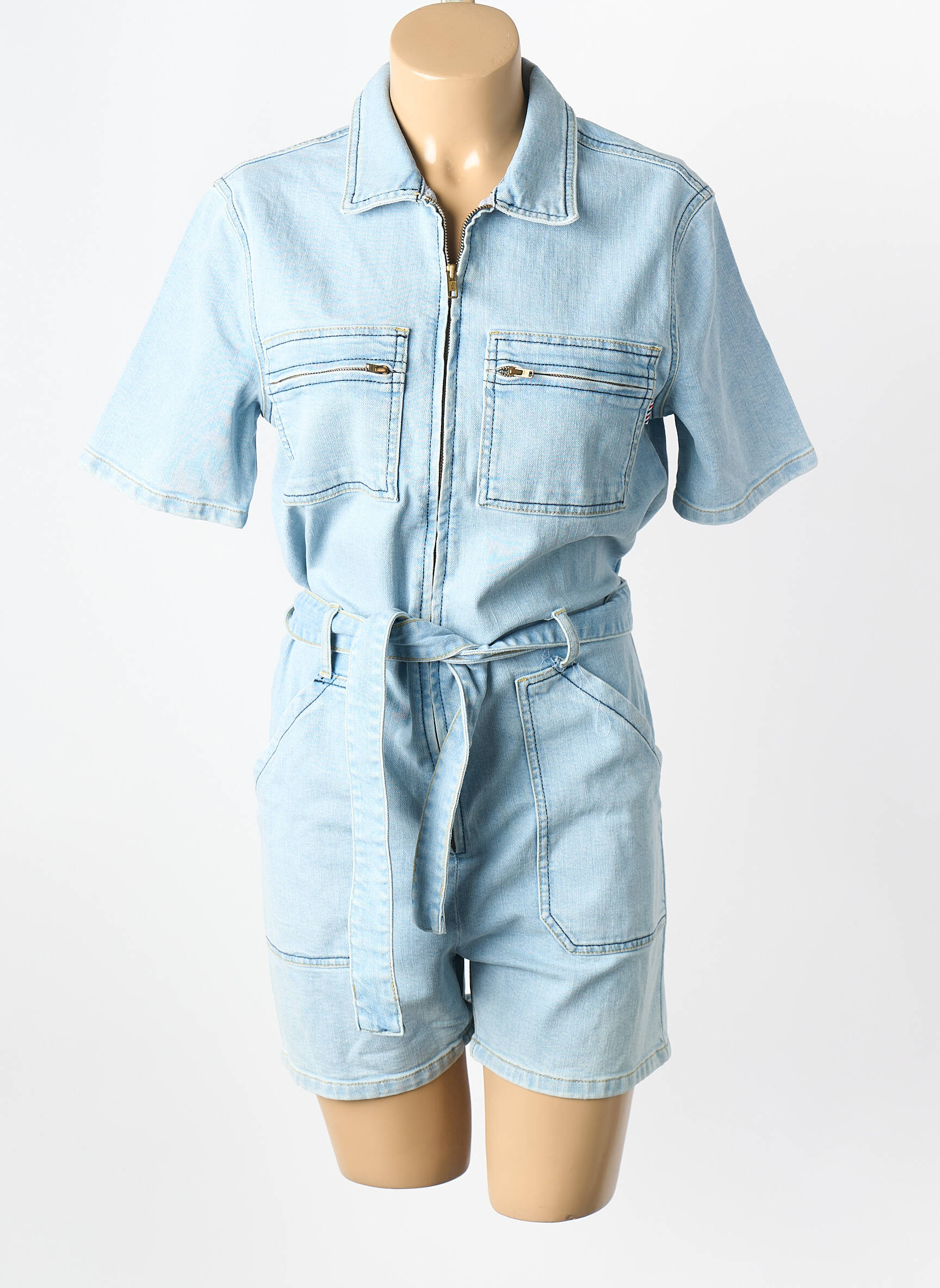 Combishort bleu LA PETITE FRANCAISE femme