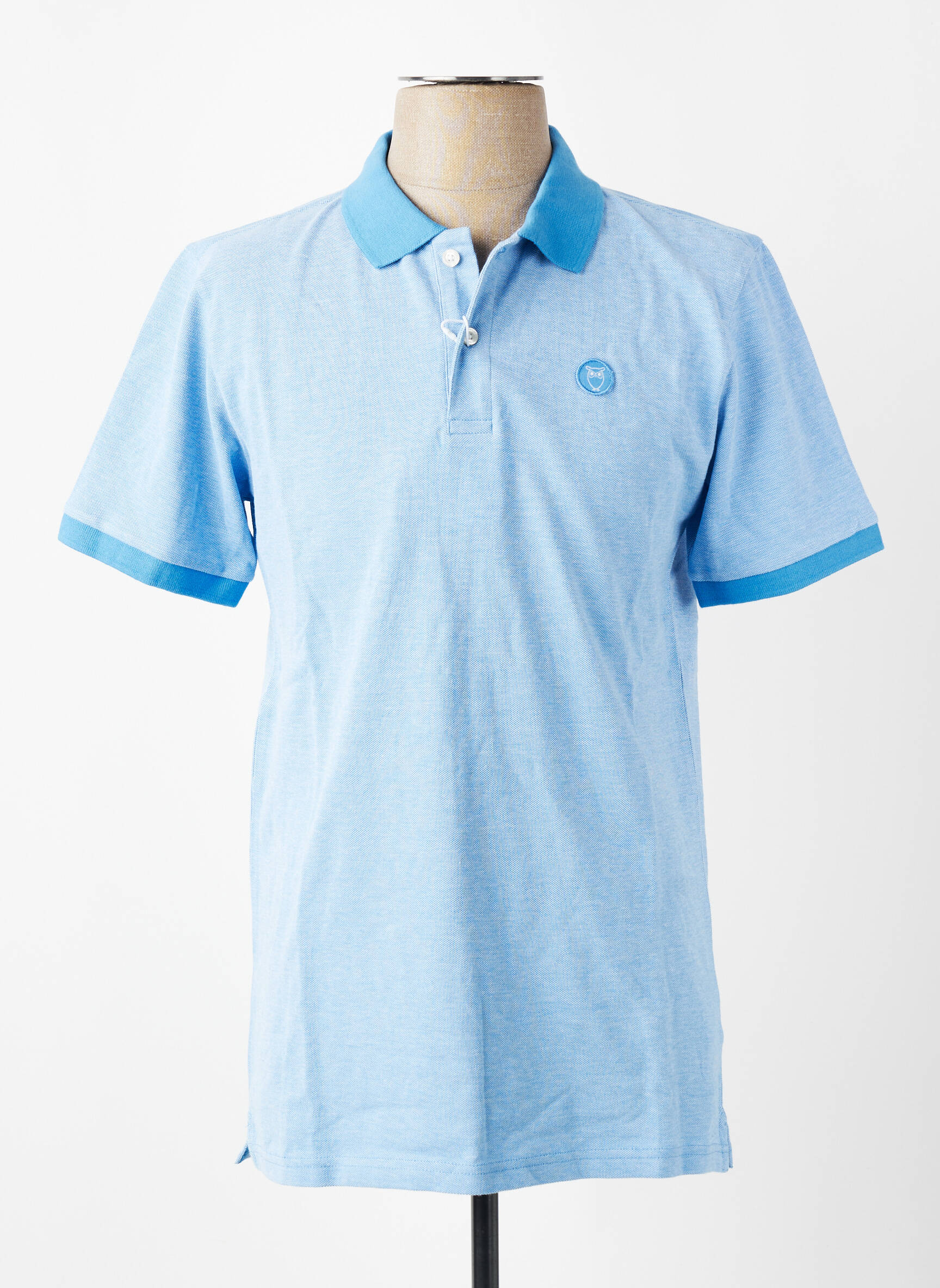 Polo bleu KNOWLEDGE COTTON APPAREL homme