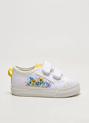 Baskets blanc ADIDAS fille