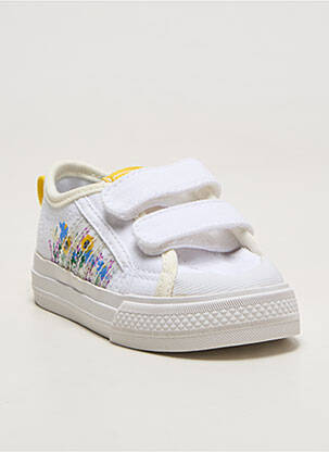 Baskets blanc ADIDAS fille