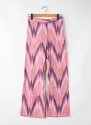 Pantalon droit rose V.DE.VINSTER femme
