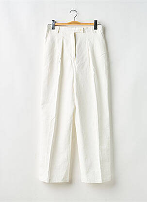 Pantalon droit blanc THE NEW SOCIETY femme