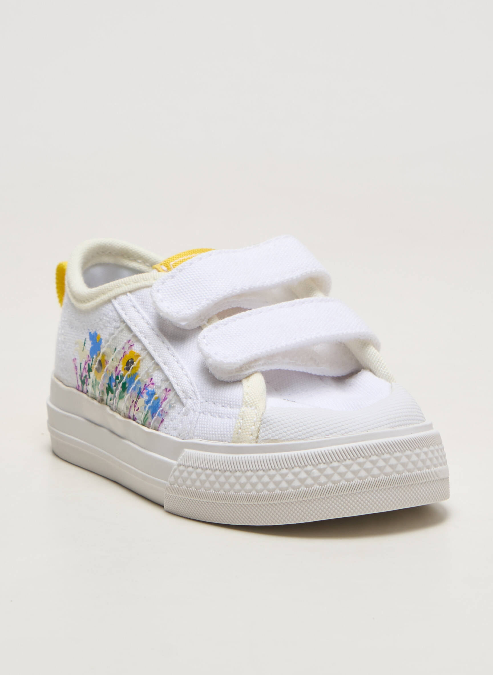 Baskets blanc ADIDAS fille
