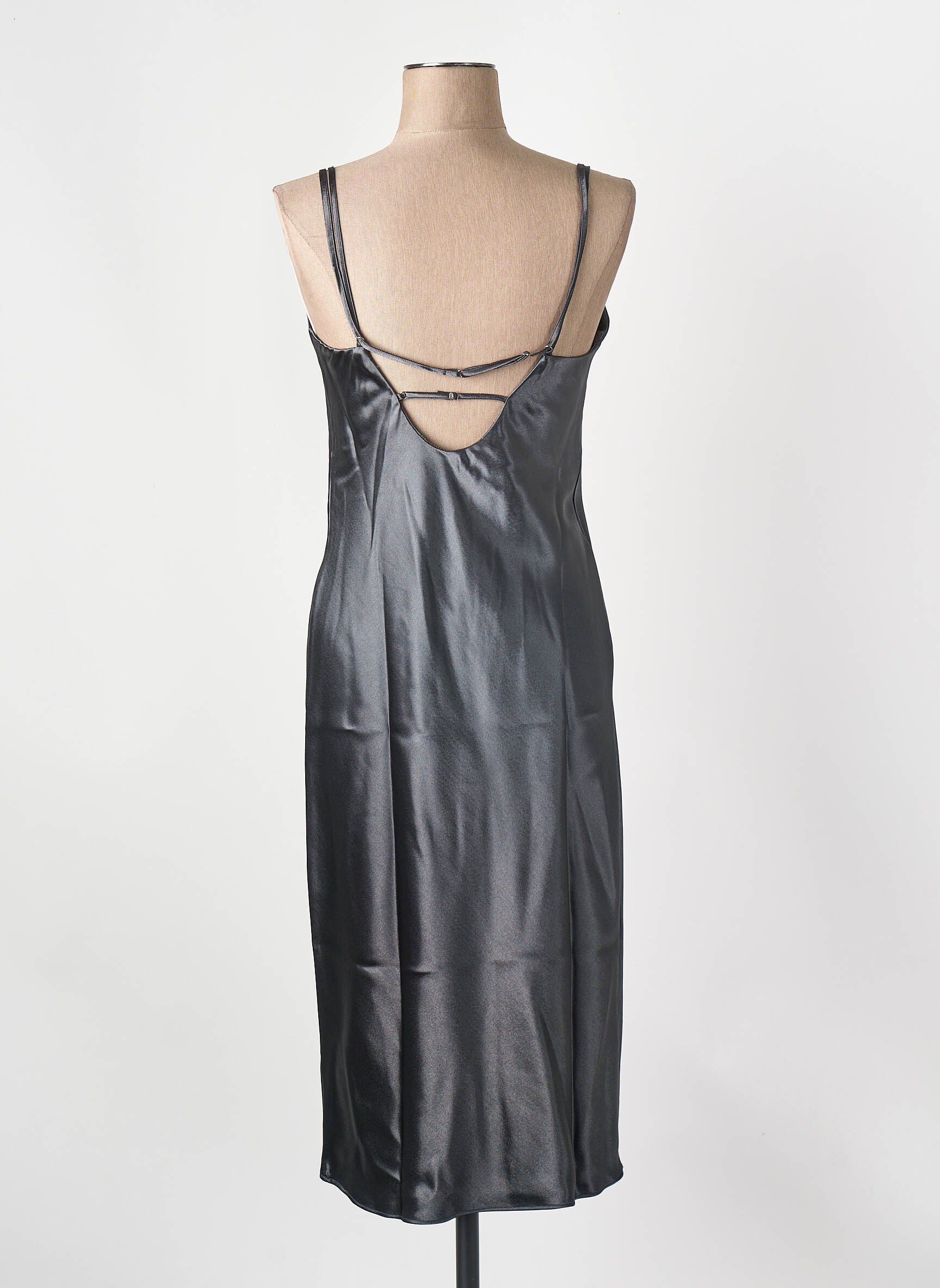 Robe mi-longue gris SAMSOE & SAMSOE femme