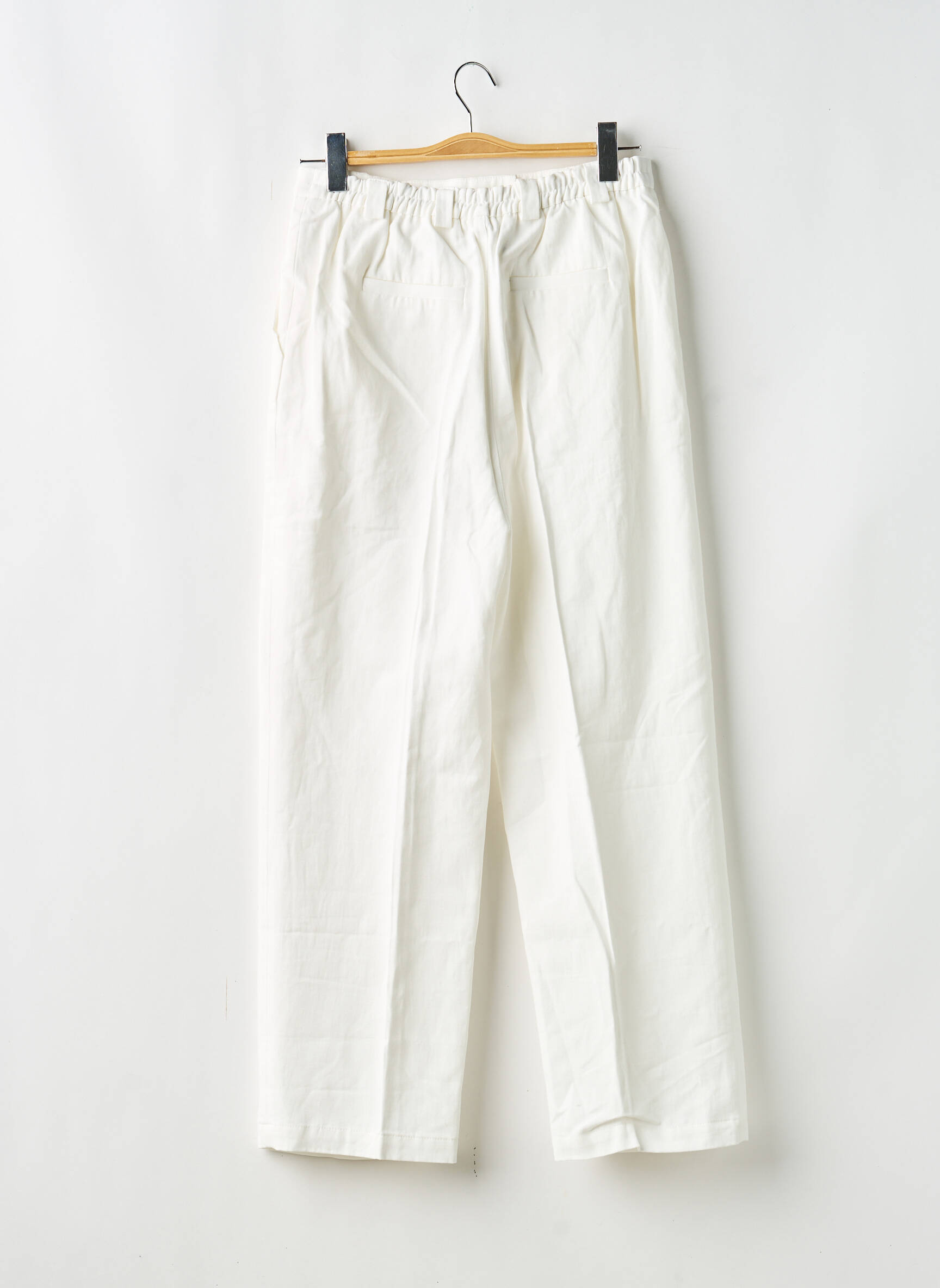 Pantalon droit blanc THE NEW SOCIETY femme
