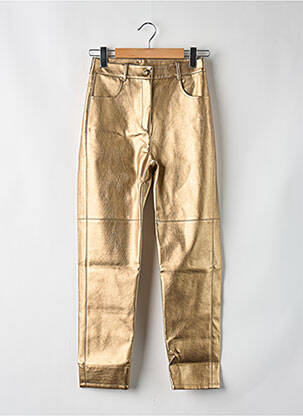 Pantalon droit or THE LABEL EDITION femme