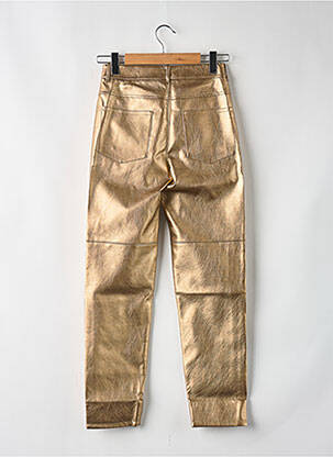 Pantalon droit or THE LABEL EDITION femme