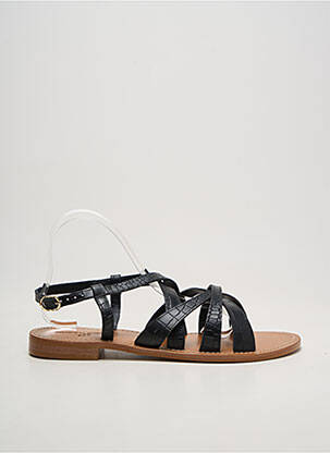 Sandales/nu pieds noir COULEUR POURPRE femme