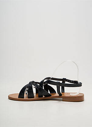 Sandales/nu pieds noir COULEUR POURPRE femme