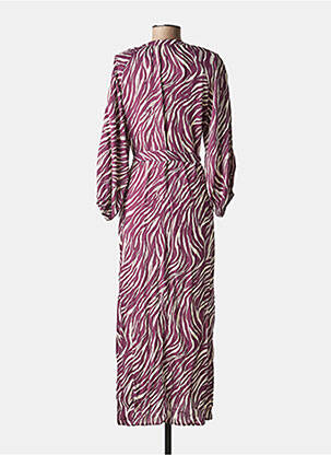 Robe longue col v rose GRACE & MILA femme